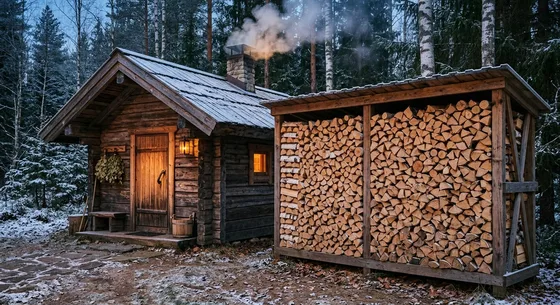 Укладка дров в Ухте, улица Лесная, 19